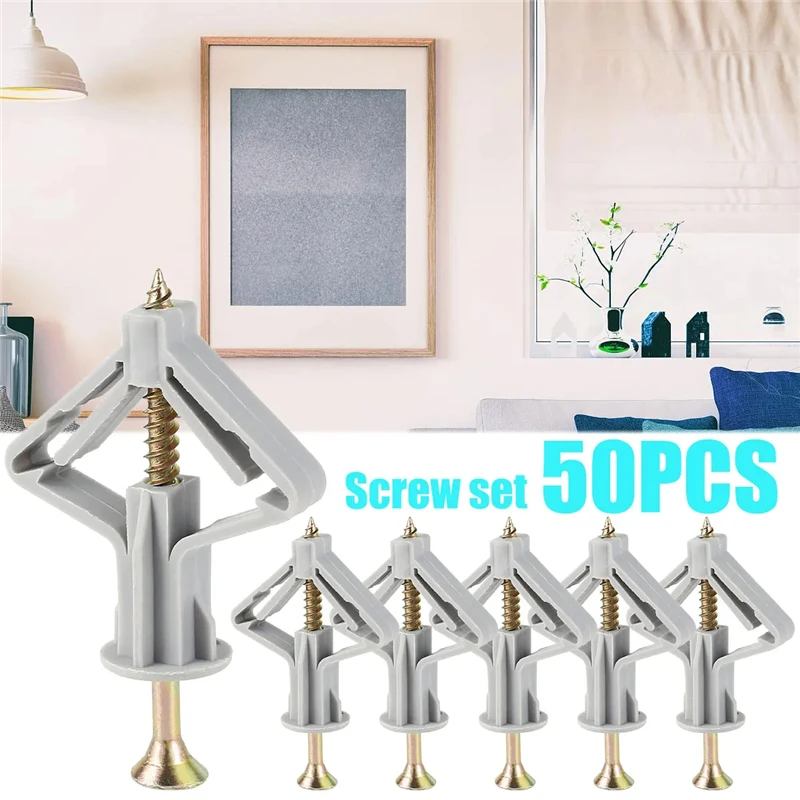 Drywall Anchor Screw - 50/100 Uds. Anclajes de tablero de
