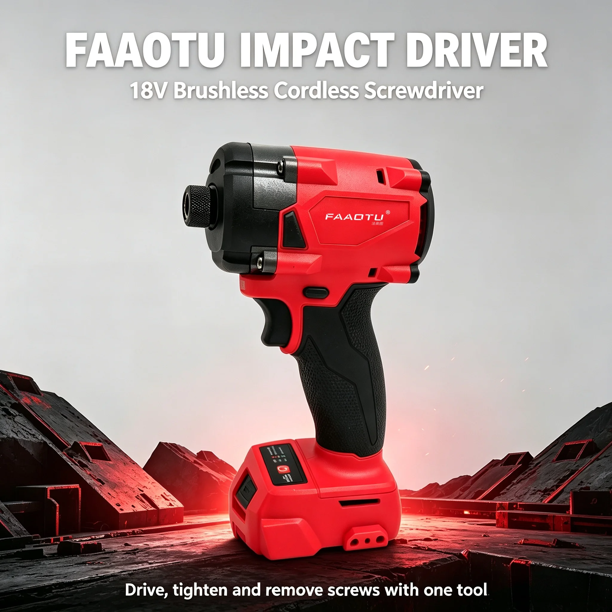 Home Improvement And Diy - Destornillador Eléctrico Inalámbrico FAAOTU de 18V,