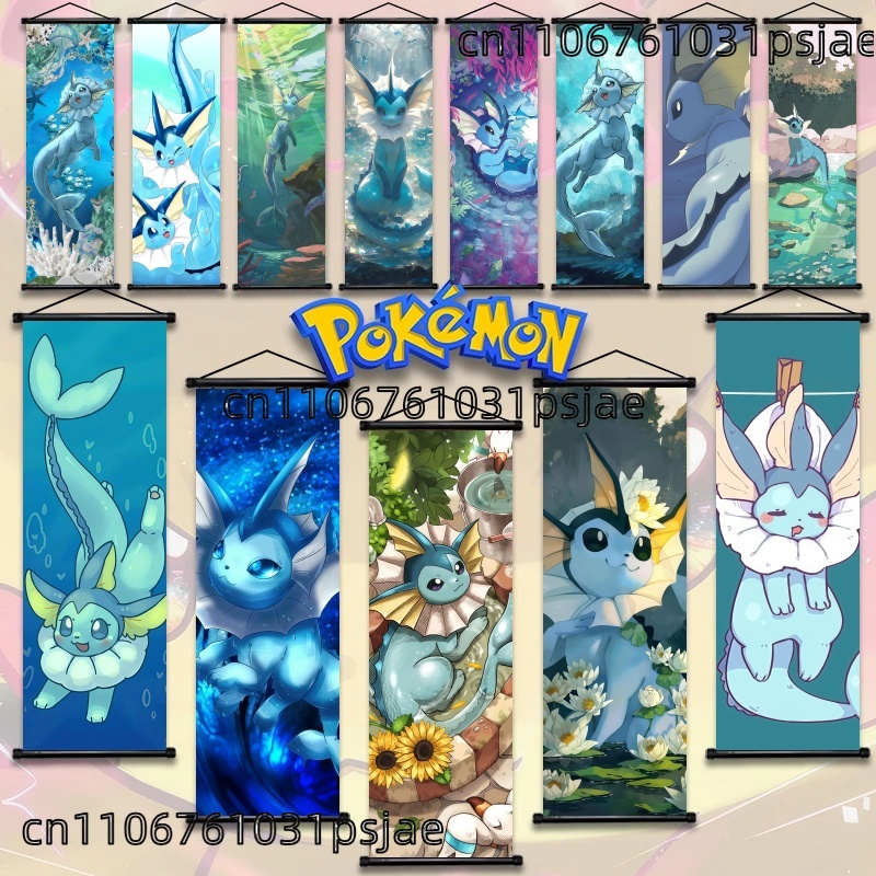 Home Improvement Furniture - Decoraciones Vaporeon Pokémon Scroll, alta calidad,