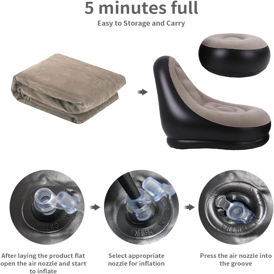 2 uds sofá perezoso silla infl - Home Improvement Furniture reseña y precio