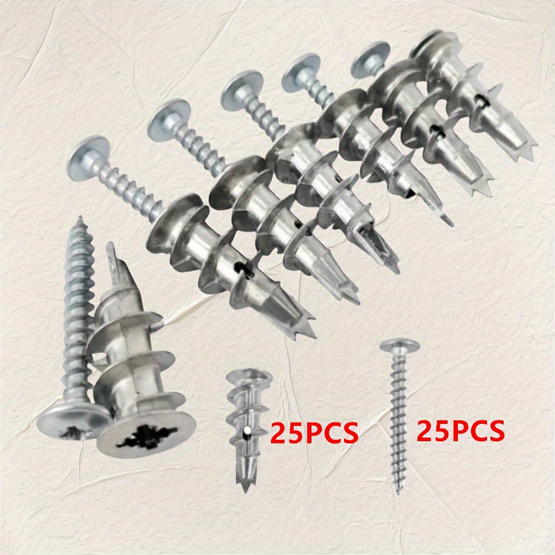 Juego de 25 tornillos de expan - Drywall Anchor Screw reseña y precio