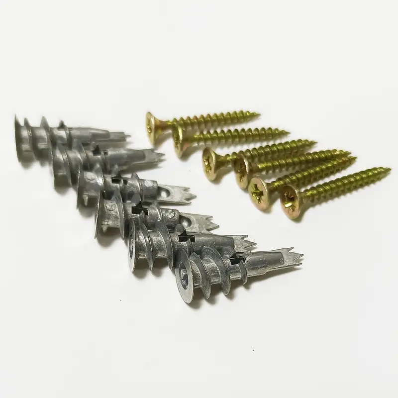 10 piezas de anclajes de zinc  - Drywall Anchor Screw reseña y precio