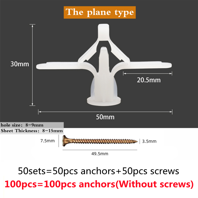 Anclaje de expansión para pane - Drywall Anchor Screw reseña y precio