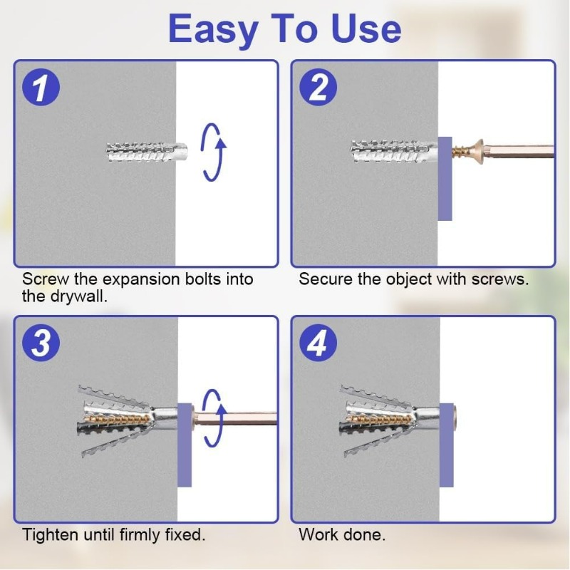 Anclaje de pared de acero de a - Drywall Anchor Screw reseña y precio